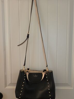 kate spade Grove Street Black Studded Crossbody Tote